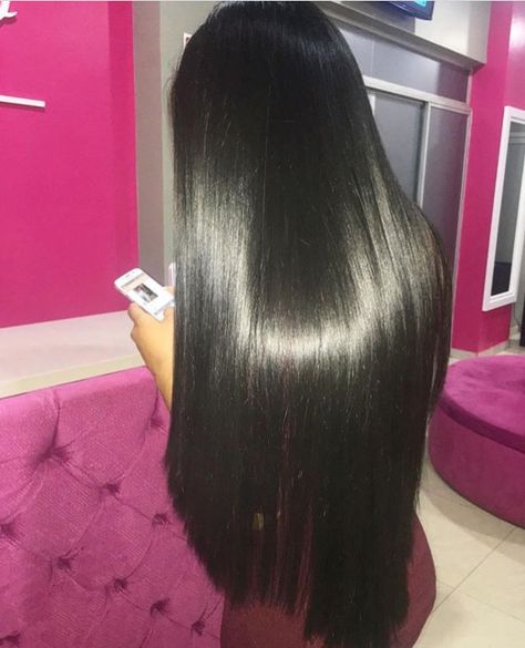 Inspiration to leave my Asian hair the hell alone! Long hair Hair Goals Long, Silky Black Hair, Shiny Black Hair, Long Shiny Hair, Straight Black Hair, Beautiful Black Hair, Long Silky Hair, Straight Hair Bundles, Glossy Hair