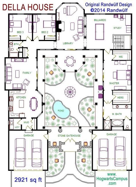 Sims 4 Hus, Pelan Lantai Rumah, Pelan Rumah, Sims 4 House Plans, Courtyard House Plans, تصميم للمنزل العصري, Casas The Sims 4, Sims House Plans, Casa Patio