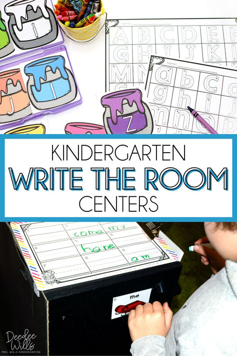 If you're looking for a low-prep center that will get your students excited for writing practice, check out this post! I'm sharing tips for using kindergarten Write the Room centers for literacy and math practice. Your students will love these engaging seasonal Write the Room activities! Click here to take a closer look at these tips for using write the room for kindergarten centers. Alphabet Write The Room, Write The Room Kindergarten Freebie, Kindergarten Write The Room, Write The Room Kindergarten, Writing Sentences Kindergarten, Kindergarten Writing Center, Kinder Literacy Centers, Kindergarten Literacy Centers, Sentences Kindergarten