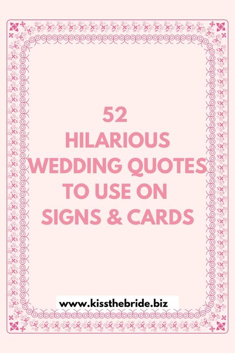 Funny wedding quotes are a great way to add humor to your wedding day. These funny marriage quotes are great used in wedding readings. Wedding Advice Quotes, Funny Wedding Messages, Funny Engagement Quotes, Funny Wedding Anniversary Quotes, Wedding Quotes Marriage, Bridal Kit, Funny Wedding Advice, Wedding Jokes, Wedding Phrases