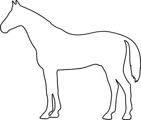 how to draw a horse Easy Horse Drawing, Draw A Horse, Free Mosaic Patterns, Horse Template, Valentines Day Coloring Page, Halloween Coloring Book, Horse Silhouette, Horse Drawing, Silhouette Free