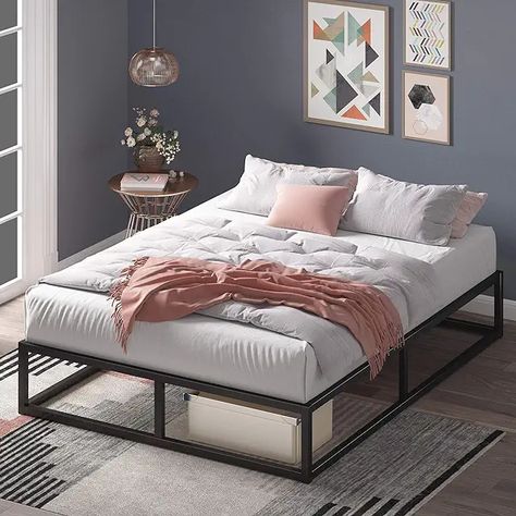 Low Profile Bed Frame, Twin Daybed With Trundle, Steel Bed Frame, Bed Platform, Steel Bed, Double Bed Frame, Daybed With Trundle, Wood Bed Frame, Stil Elegant