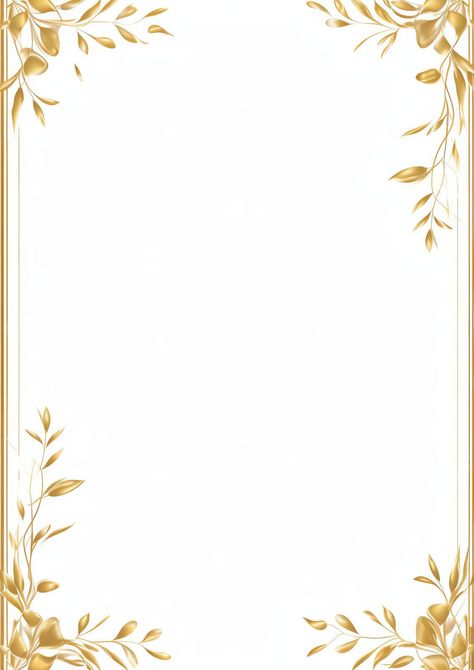 Moldura Dourada Flores Fundo Branco Gold Flower Background, Gold Floral Background, Gold And White Background, White And Gold Background, Gold Template, Flowers White Background, Valentines Bricolage, Powerpoint Background Templates, Frame Flowers