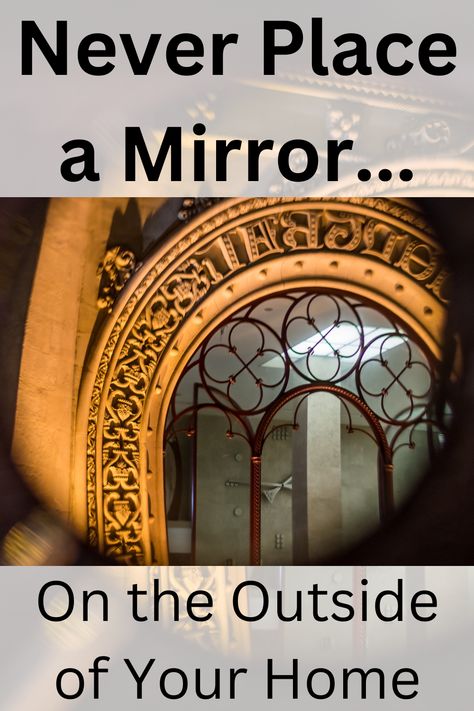 Mirrors in Feng Shui are kind of magic. They have very powerful uses, and because of the power that comes with mirrors, you have to be very careful in the way you use them. One way to never use mirrors is to hang a regular mirror on the outside walls of your home. Feng Shui Entrance Entryway, Feng Shui Entrance, Mirror Feng Shui, Inside Front Door, Feng Shui Mirrors, Feng Shui Garden, Garden Mirrors, Mirrored Wall, Entryway Hallway