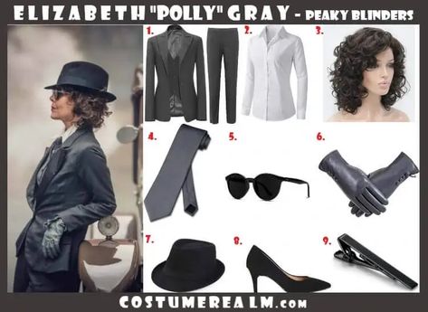 Dress Like Elizabeth Polly Gray Polly Peaky Blinders Fashion, Polly Peaky Blinders Costume, Polly Gray Outfit, Polly Gray Aesthetic, Polly Gray Peaky Blinders, Peaky Blinders Fashion Women, Peaky Blinders Costume Women, Aunt Polly Peaky Blinders, Peaky Blinders Fashion