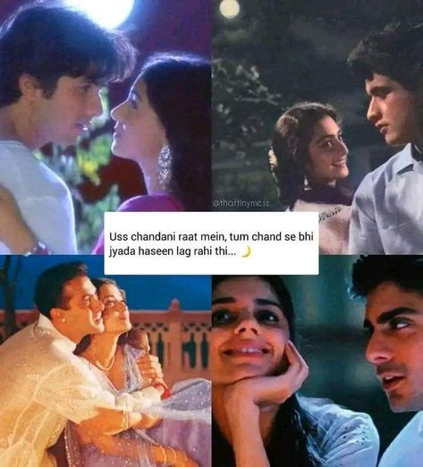 90s Love Aesthetic Quotes, Movie Quotes Aesthetic, Hindi Love Quotes, Romantic Dialogues, Filmy Quotes, Desi Things, Romantic Questions, Desi Love, Bollywood Quotes