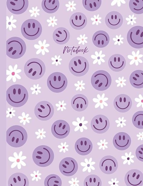 Purple Smiley Face Wallpaper, Purple Smiley Face, Smiley Face Wallpaper, Preppy Purple, Notebook Idea, Iphone Wallpaper Preppy, Face Wallpaper, 8bit Art, Velvet Wallpaper