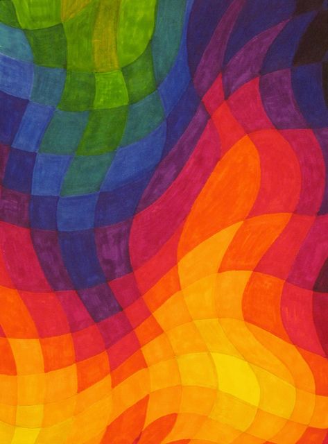 Contraste de Color Warm Cool Color Art Lesson, Cool And Warm Color Painting, Color Element Of Art, Warm And Cool Color Art Projects, Warm And Cool Colors Drawing, Cool Color Wheel, Color Contrast Combination, Color Contrast Art, Colour Theory Art