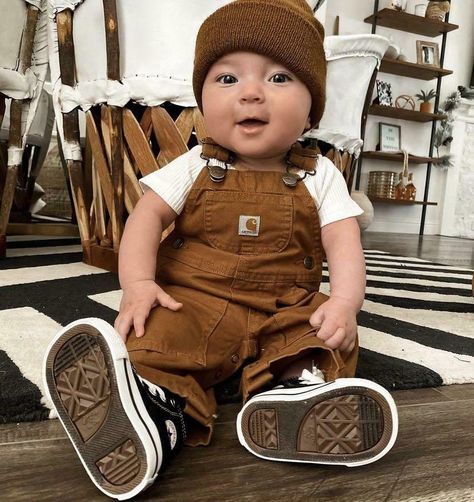 Country Boy Clothes, Overalls Brown, Baby 6 Months, Baby Boy Fall Outfits, Baby Boy Camo, Country Baby Boy, Stylish Baby Boy, Baby Boy Overalls, Baby Clothes Country