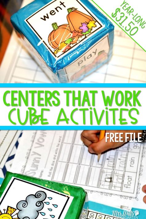 Esl Centers Activities, Cube Activities, Kindergarten Stations, Preschool Steam, Kindergarten Goals, Kinder Centers, Numeracy Activities, Ela Centers, Esl Vocabulary