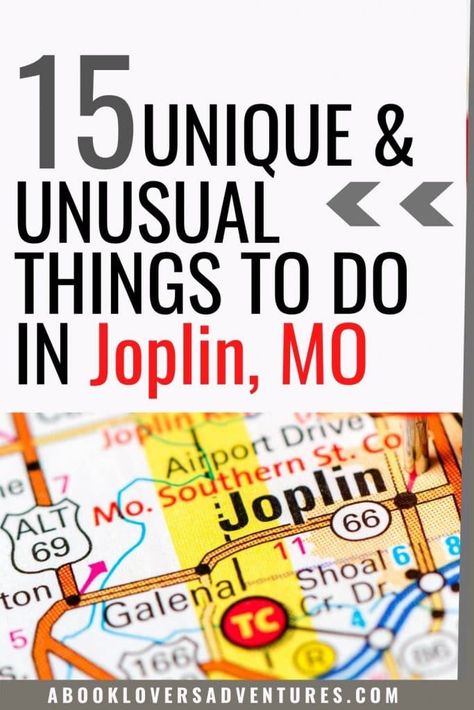 If you're heading down Route 66, you'll want to stop in Joplin. There are so many fun & unusual things to do in Joplin, MO. Whether you want to go hiking, check out some museums or try to see the Spooklight, you can find it all here. Joplin Missouri, Vacation Usa, Unusual Things, Go Hiking, Top Five, Usa Travel, Photo Tips, Route 66, Packing Tips