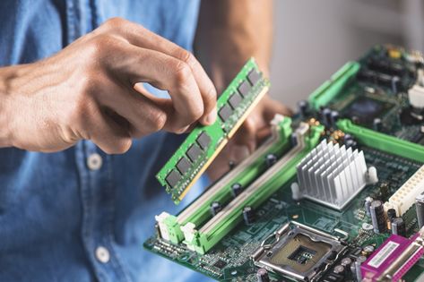 Close-up of engineer putting the ram mem... | Free Photo #Freepik #freephoto #people #technology #hand #computer Computer Installation, Cpu Socket, Task To Do, The Ram, Computer Engineering, Ram Memory, Data Loss, Computer Repair, Desktop Computer