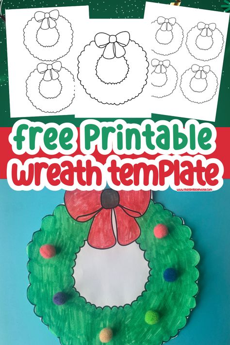 Our free printable wreath template is perfect for creating a variety of Christmas crafts and DIY decor ideas for the Christmas holidays. We created three sizes of wreath templates for you to download and print for free. So, you can create Christmas wreath crafts, Christmas wreath keepsake ornaments and Christmas wreath decor ideas using our free wreath template printable. Head over to our website today to download and print our Christmas wreath free printable today. Preschool Christmas Wreath Crafts, Christmas Wreath Diy Kids, Paper Plate Wreaths For Kids Christmas, Christmas Wreath Template Free Printable, Kids Christmas Wreath Craft, Christmas Wreath Craft Preschool, Wreath Printable Free, Free Preschool Christmas Printables, Preschool Christmas Wreath