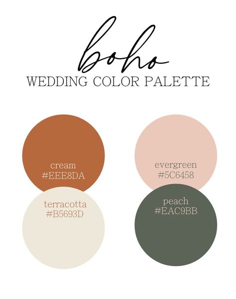 Terracotta Cream Wedding, Terracotta Wedding Colour Palette, Terracotta Wedding Colors Palette, Terracotta Green Cream Wedding, Terracotta And Sage Color Palette, Terracotta Pallete Color, Terracotta Wedding Pallet, Wedding Color Terracotta, Terracotta Wedding Theme Colors