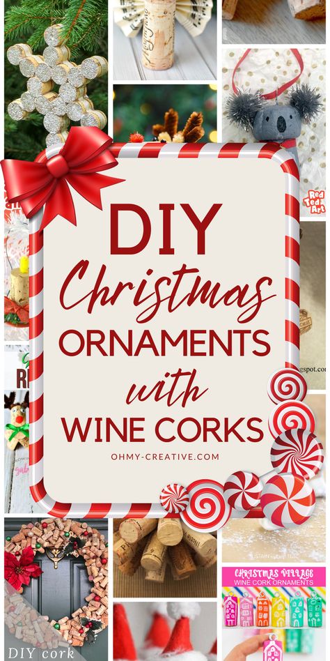 Making your own ornaments is a fun activity for all ages. It’s perfect for a family craft night or even a holiday party with friends. Kids can help with the easier parts, while adults can handle the more detailed work. Not only do you get to create something unique, but you also make wonderful memories while crafting together. DIY wine cork ornaments are not just for your own tree—they also make thoughtful gifts. Plus, it's just easy to craft! #WineCorkCrafts #WineCorksOrnaments Winter Cork Crafts, Cork Ornaments Christmas Diy, Easy Wine Cork Christmas Ornaments, Wine Cork Snowman Ornaments Diy, Diy Christmas Ornaments Wine Corks, Christmas Ornaments For Adults To Make, Crafts To Make With Wine Corks, Painting Wine Corks, Wine Cork Angels Ornaments