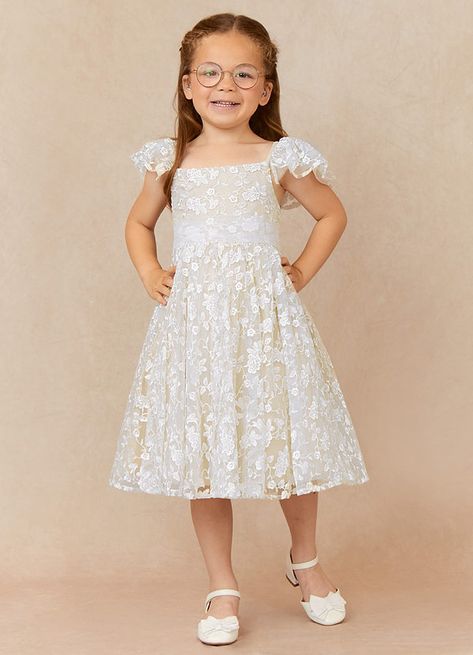 Flower girl dress lace