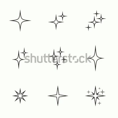 Nova Star Tattoo, Star Sparkle Tattoo, Sparkle Tattoo Design, Mindfulness Tattoo, Commercial Background, Sparkle Tattoo, Tattoo Sleeve Filler, Small Star Tattoos, Awareness Tattoo