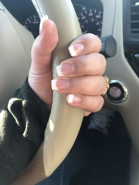 White Tip Acrylic Nails, Solar Nails, White Tip Nails, French Manicure Nails, French Tip Acrylic Nails, French Acrylic Nails, Short Square Acrylic Nails, Short Acrylic Nails Designs, Short Acrylic