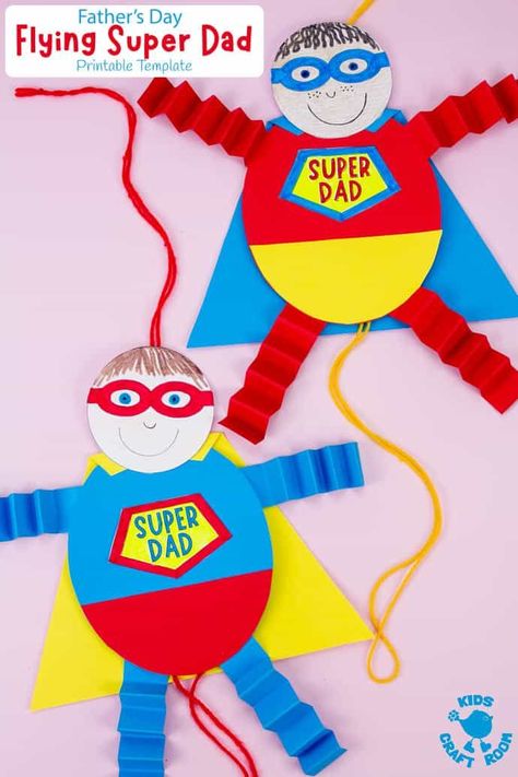 Superhero Week, Superhero Craft, You Are My Superhero, Kids Fathers Day Crafts, Hero Crafts, Diy Father's Day Crafts, Fathersday Crafts, Dad Crafts, Easy Fathers Day Craft