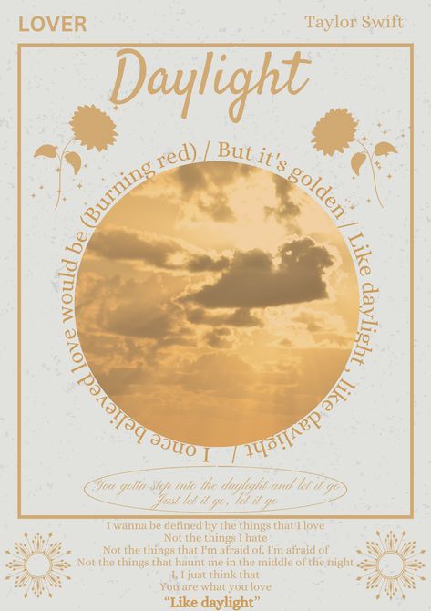 Taylor Swift Lyric Posters Vintage, Taylor Swift Daylight Poster, Taylor Swift Print Aesthetic, Daylight Taylor Swift Poster, Daylight Aesthetic Taylor Swift, Lover Poster Taylor Swift, Daylight Taylor Swift Aesthetic, Daylight Lyrics Taylor Swift, Daylight Taylor Swift Wallpaper