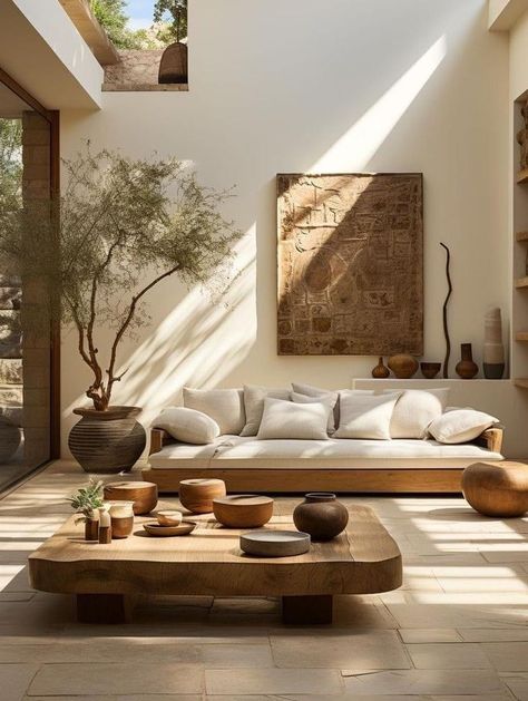 Minimalist Wood Living Room, Modern Boho Interior Design Living Room, Modern Bright Interior Design, Chic House Decor Ideas, Modern Farmhouse With Color, Small Living Room Decor Farmhouse, Scandinavian Home Decor Ideas, Tulum Inspired Living Room, Living Room Table Diy