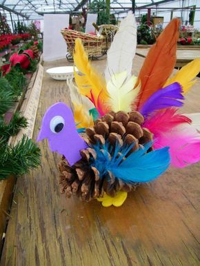 Pine Cone Ornaments Diy, Pine Cone Craft, Thanksgiving Crafts For Toddlers, Pinecone Crafts Kids, Pinecone Crafts Christmas, Thanksgiving Crafts Preschool, Cone Crafts, Turkey Crafts, 13 November