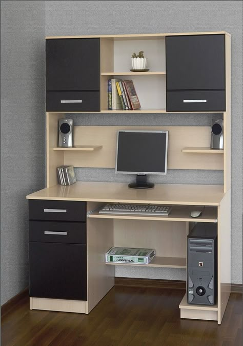 Computer Table Design, Reka Bentuk Bilik Tidur, Computer Desk Design, Study Table Designs, Office Table Design, Computer Desks For Home, Study Room Design, Modern Cupboard Design, Bedroom Cupboard Designs