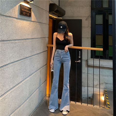 Medan, Buy Jeans, Cheap Jeans, High Waisted Jeans, Best Jeans, Jeans Women, Streetwear Women, Flare Pants, Daily Fashion