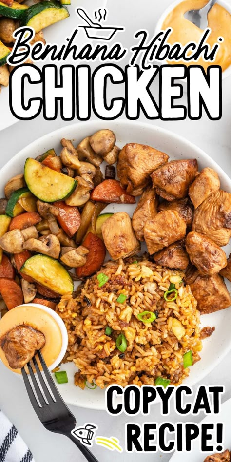 Lean Chicken Meals, Hibachi Chicken Sauce, Hibachi Chicken Marinade Recipe, Blackstone Grill Recipes Hibachi Steak And Chicken, Easy Chicken Hibachi Recipe, Benihana Recipes Copycat, Chicken Hibachi Blackstone, Diy Hibachi Recipes, Habatchi Recipes Hibachi Chicken