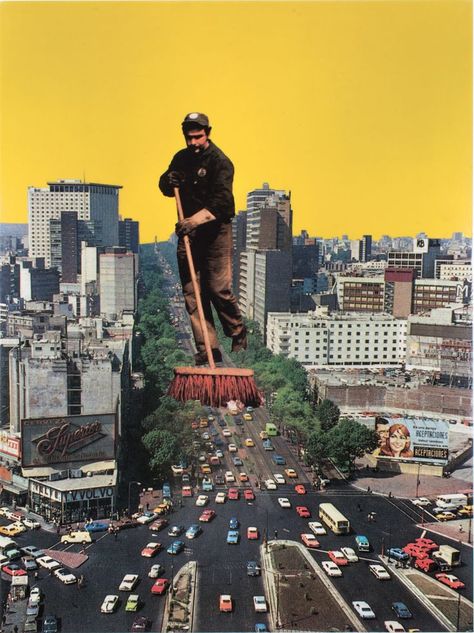 Giant Humans Overtake Landscapes in Guillaume Chiron’s Clever Collages Trucage Photo, Kollage Konst, Plakat Design Inspiration, Collage Architecture, Surrealist Collage, Surreal Collage Art, Collage Landscape, Futurisme Retro, الفن الرقمي