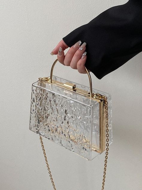 Prom Bag, Clear Purses, Everyday Purse, Transparent Bag, Girly Bags, Bags For Teens, College Bags, Trendy Handbags, Fancy Bags