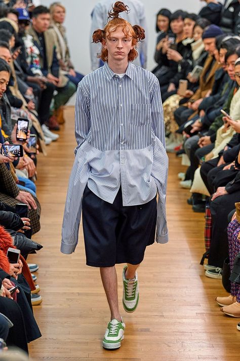 COMME des GARÇONS SHIRT Paris Fashion Week FW20 Runway | HYPEBEAST Cdg Shirt, Uni Fashion, Deconstruction Fashion, Mens Fashion Denim, Paris Fashion Week Men, Paris Fashion Week Runway, Upcycle Shirt, 2016 Menswear, Comme Des Garcons Shirt