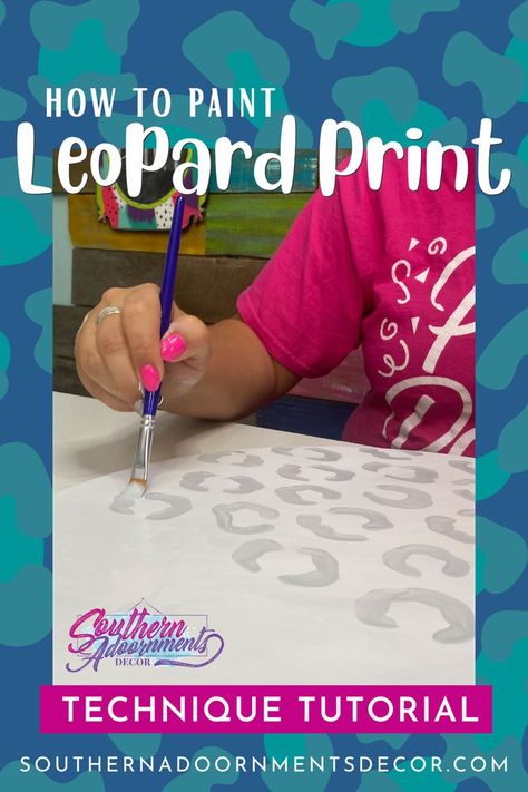 How To Paint Cheetah Print Diy, How To Paint Animal Print, Hand Painted Leopard Print, Leopard Ornaments Diy, Leopard Print Stencil Pattern, Paint Leopard Print Diy, Diy Leopard Print Wall, How To Paint Leopard Spots, How To Paint Leopard Print Diy