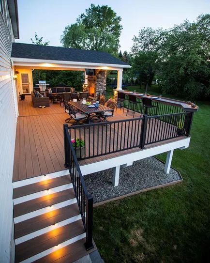 Deck Remodel, Patio Railing, Deck Railing Design, Modern Deck, Patio Deck Designs, Deck Designs Backyard, Porch Railing, House Deck, Decks Backyard