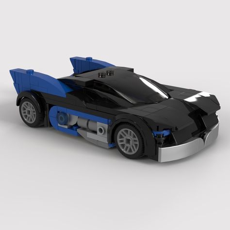 LEGO MOC Batmobile (Mark 1) from 2004 Animated Series by Gervant_Riviiskiy | Rebrickable - Build with LEGO Lego Batman Moc, Lego Building Ideas, The Batman 2004, Lego Batmobile, Lego Batmobile Moc, Lego Batman 2 Dc Superheroes, The Batman 2022 Batmobile, The Batmobile, Boat Crafts