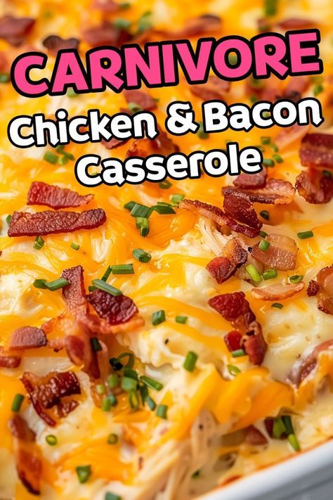 Chicken And Bacon Dinner Recipes, Carnivore Stuffed Chicken, Carnivore Chicken Casserole, Carnivore Shredded Chicken Recipes, Carnivore Diet Casserole, Carnivore Chicken Thigh Recipes, Carnivore Chicken Breast Recipes, Chicken Carnivore Recipes, Carnivore Diet Chicken Recipes