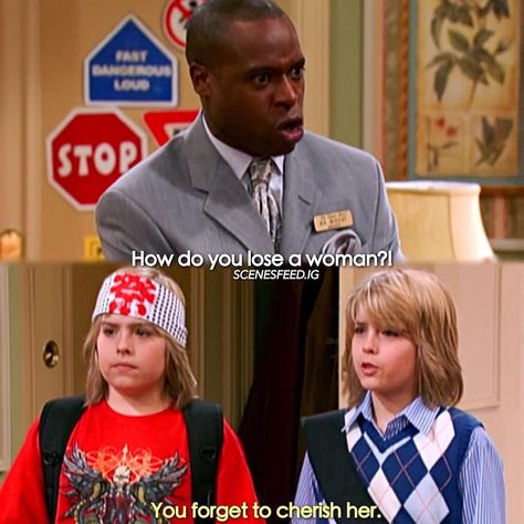 [ Suite Life of Zack and Cody ] follow me @tvscenesfeed for more ❤️ - - - - - #suitelifeofzackandcody #scenesfeed @dylansprouse Zack And Cody Funny, Suit Life On Deck, Old Disney Shows, Senior Quotes Funny, Old Disney Channel, Dylan And Cole, Disney Channel Shows, Dylan Sprouse, Suite Life