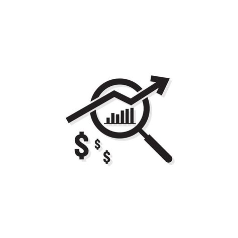 Share Market Logo Design, Sales Logo, Increase Money, Income Increase, Business Graphic Design, Business Symbols, Sales Increase, Finance Icons, Revenue Model