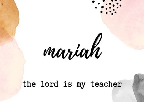 Mariah Name Meaning, Mariah Animal, Mariahcore Aesthetic, Mariah Name, Mariah Core, Pregnancy Week, Beautiful Names, Girls Diary, Alphabetical Order