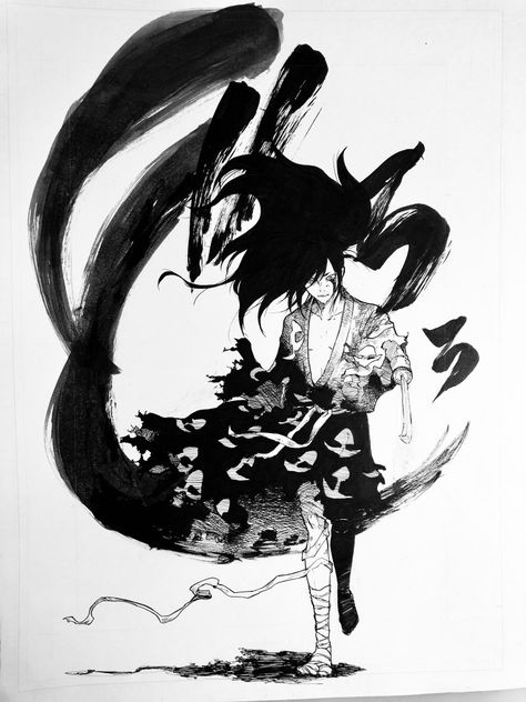 Hyakkimaru Dororo Drawing, Angel Tattoo Designs, Lily Tattoo, Most Popular Tattoos, Ceramics Pottery Art, Cursed Child, Star Tattoos, Anime Tattoos, Popular Tattoos