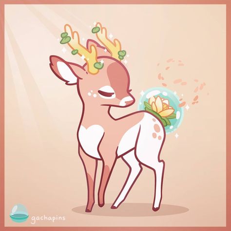 River Lily, Shen Qiao, Deer Cartoon, Deer Drawing, Deer Illustration, Nature Sketch, High Mountain, Calm Waters, Deer Art