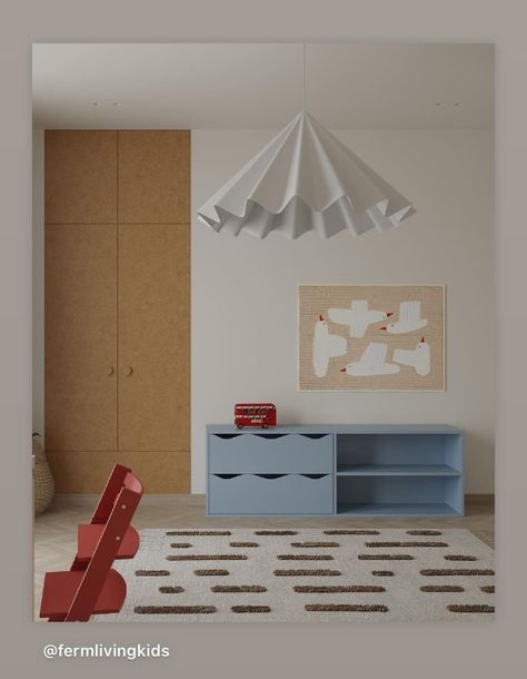 Ferm Living Nursery, Kids Play Room Storage, Minimal Kids Room, Artistic Living Room, Kids Room Storage, Kids Storage Baskets, Braided Basket, Ferm Living Kids, Scandinavian Kids Rooms