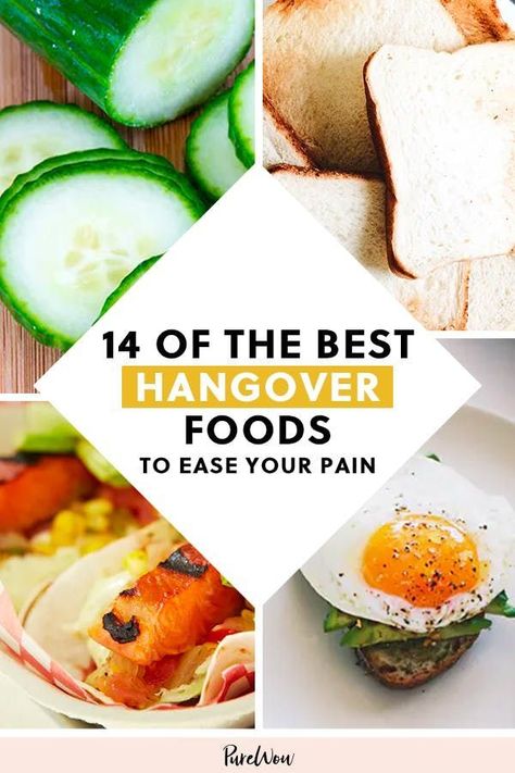 “14 of the Best Hangover Foods to Ease Your Pain” Hung Over Food, Foods For Hangover, Hung Over Remedies, Hang Over Foods, Healthy Hangover Food, Best Hangover Remedy, Hangover Breakfast Food, Food For Hangover, Hungover Foods