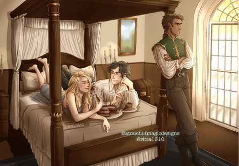 Elide And Manon Fanart, Famous Trio, Tog Fanart, Aedion Ashryver, Throne Of Glass Characters, Tog Series, Dorian Havilliard, Throne Of Glass Fanart, Aelin Ashryver Galathynius