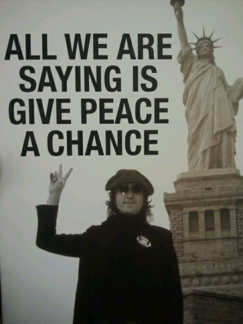 Give peace a chance :) John Lennon Quotes, John Lennon Yoko Ono, John Lennon And Yoko, Beatles Pictures, John Lennon Beatles, Give Peace A Chance, Peace On Earth, Ringo Starr, George Harrison