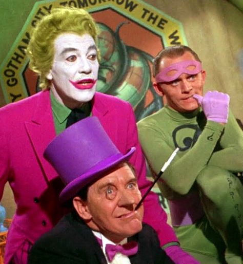 joker, penguin, riddler Batman Tv Show, Batman 1966, Batman Tv Series, Childhood Memories 70s, Classic Television, Batman And Robin, Old Tv Shows, Batman Robin, Vintage Tv