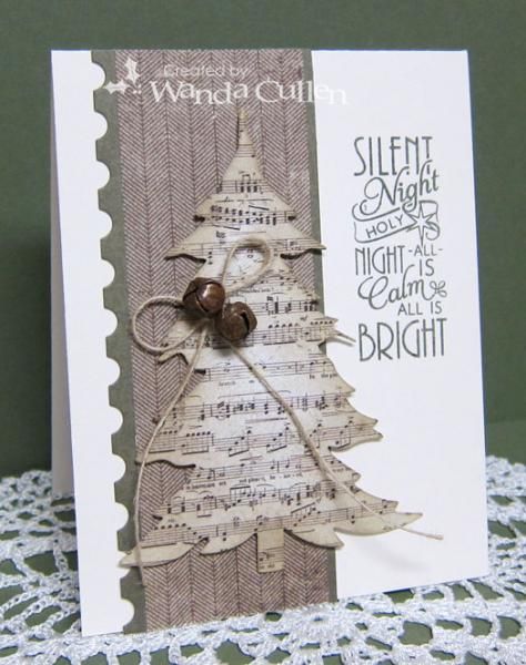 O Christmas Tree by cullenwr - Cards and Paper Crafts at Splitcoaststampers Simple Christmas Cards, Christmas Card Inspiration, Homemade Christmas Cards, 카드 디자인, Christmas Tree Cards, Christmas Card Crafts, Tree Cards, Diy Christmas Cards, Christmas Cards To Make