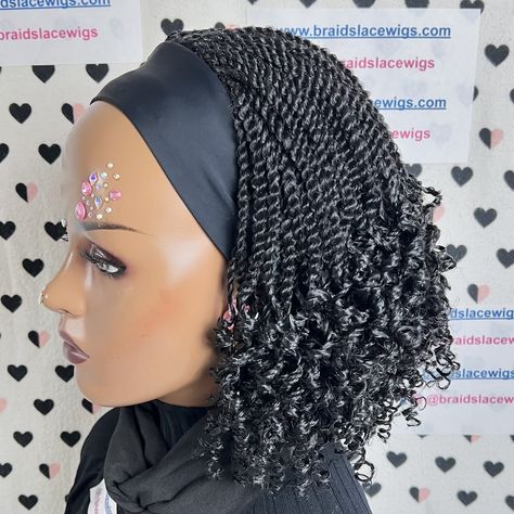 Headband Twist Curly Braided Wig. To order go to the link 👉 www.braidslacewigs.com . . . . . . . . . . . . . . . . . . #headbandwig #curlywig #twistbraids #braidedwigs #shortwig #lacewigs #twiststyles #summerwig #curlsoncurls #curlspirations #curlygirlmethod #blackgirlmagic #blackownedbusiness #curledhair #blackgirlhairstyles #curlcrush #wigsforblackwomen #hairinspiration #wiglife #braidwig #curlfriends #wigsforsale #wigshop #messybraid #curly #messyhair #curlspecialist #bohobraids #goddessb... Messy Braids, Twist Styles, Braided Wigs, Braided Wig, Curly Girl Method, Wigs For Sale, Headband Wigs, Boho Braids, Braids Wig