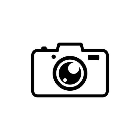 Logos, Camera Simple Drawing, Camera Png Icon, White Camera Icon, Camera Graphic Design, Camera Icon Aesthetic, Camera Vector Illustration, Senior Painted Jeans, Camera Logo Design