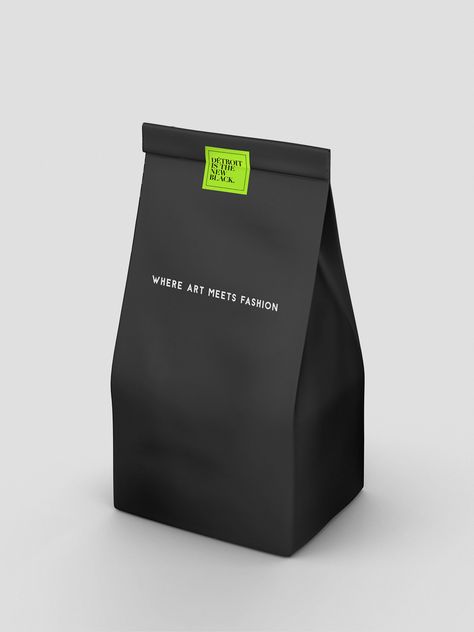 Detroit is the new black - Branding on Behance Clothing Brand Packaging, Black Branding, Coffee Shop Branding, Luxury Packaging Design, Black Packaging, Clothing Packaging, Online Logo Design, Branding Design Packaging, Box Packaging Design